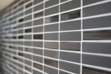 Piastrella di mosaico a mano in ceramica aste marrone non smaltato piatto doccia in vetro piastrella per pavimento MOS24-1313-R10_m