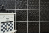 Rivestimento a mosaico vintage retrò per la cucina nero Spirito nero MOS22B-1403_f | 10 tappetini a mosaico