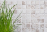 Piastrelle di mosaico retro vintage in ceramica grigio kaki backsplash cucina backsplash MOS18D-1402_f | 10 tappetini di mosaico