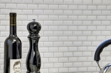 Mini Metro Subway mosaico piastrelle ceramica BIANCO backsplash cucina MOS26-0102_f | 10 tappetini mosaico