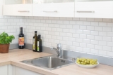 Metro Subway mosaico piastrelle ceramica BIANCO backsplash cucina muro MOS26M-0101_f | 10 mosaico tappetini