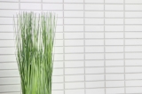 Piastrelle a mosaico in ceramica aste bianche lucide backsplash cucina MOS24-0102_f