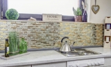 Piastrella di mosaico Mosaico di vetro composito traslucido Cristallo EP oro MOS86-0107_f | 10 tappetini di mosaico
