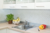 Mosaico bianco traslucido Mosaico di vetro Crystal lustre bianco MOS88-8LU90_f | 10 tessere di mosaico