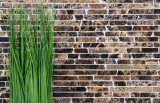 Piastrella di mosaico in marmo pietra naturale Brick Impala marrone fiammato MOS40-1304_f