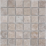 Piastrella a mosaico travertino pietra naturale beige Chiaro Antique Travertine MOS43-46048_f